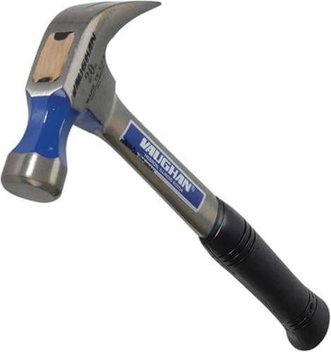Vaughan R20 - Martello da carpentiere a testa liscia e penna divisa curva