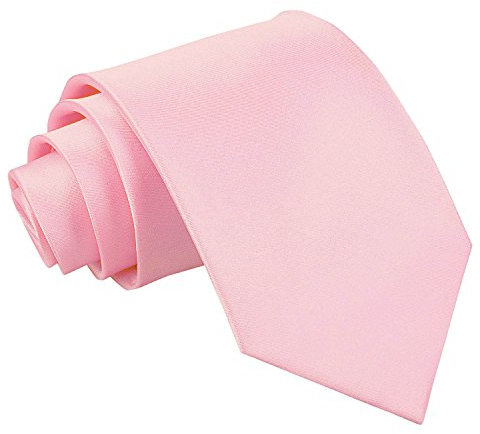 DQT Nouveauté pur satin cravate Rose Babyrosa