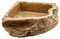Dragon Gamelle d'angle aspect rocher - Bol d'eau - Gamelle - Bol pour nourriture - Coquille d'angle (1500 ml - 24 x 24 x 6 cm, grès)
