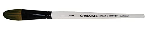 Daler Rowney Waschbürste für Graduate Pony/Synthetik, oval, Größe 3/4, Natur