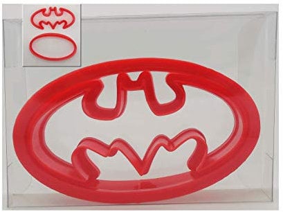 Batman Cookie Cutter + Oval, Fondant Cutter, Pastry Cutter Gift Boxed (Pack of 1)