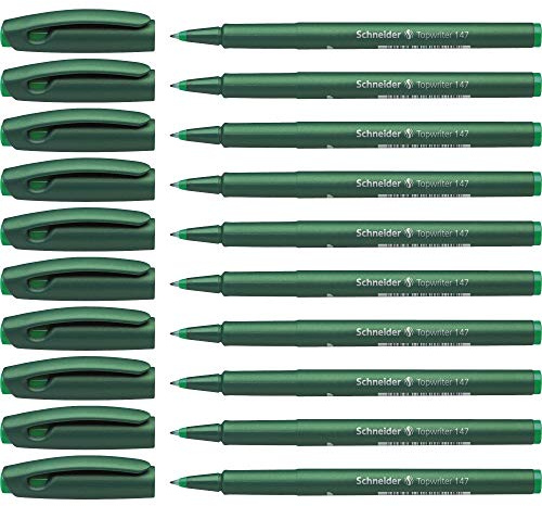 Schneider Topwriter 147 Schreibgeräte Faserschreiber (0,6 mm) 10er Packung grün