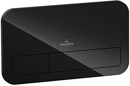 Villeroy & Boch ViConnect M200 Betätigungsplatte Glas, glossy black 922400RB