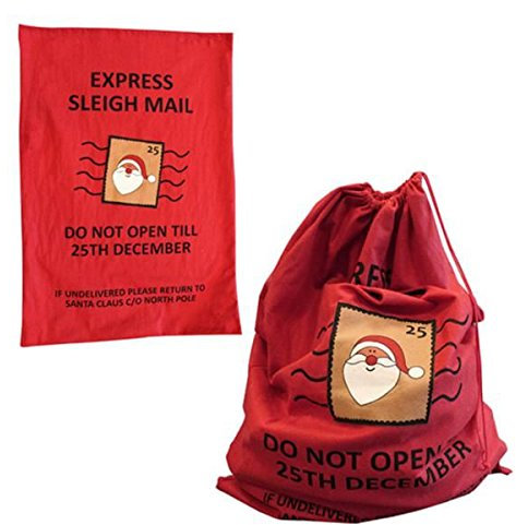 Concept4u Jumbo Santa Sack Express Mail-Geschenk-Geschenk für Kinder Kinder Riesen Großen Weihnachtsbaum Familie Feier Stempel Fest-Haupt