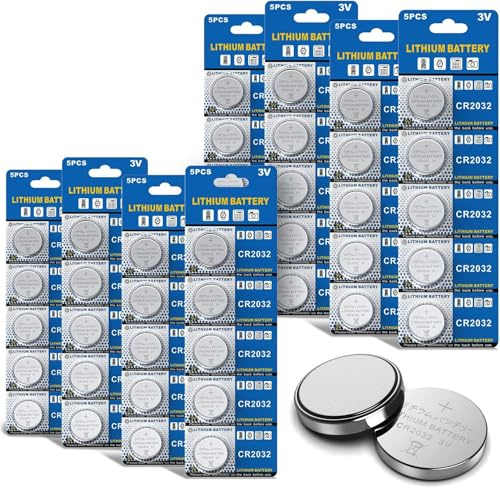 CR2032 GutAlkaLi Lithium 3V Batteries - Perfect for Toys, Calculators, and Watches (40 Pack)