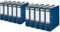 Leitz 1010-50 Qualitäts-Ordner Plastik-Cover (A4 breit | 10er Pack, blau)