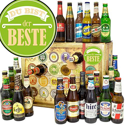 Du bist der Beste + Weihnachtskalender mit Bier + Bier aus aller Welt 24x 2024 2025