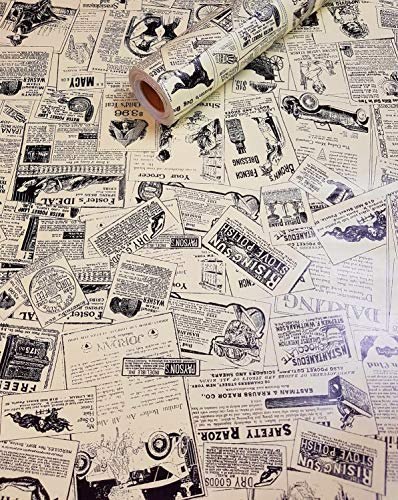 picturado 10 m x 45 cm Tapete Folie 3029 selbstklebend Zeitung
