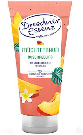 Dresdner Essenz Bagno doccia esfoliante frutta 200 ml Bagno doccia Peeling Gel doccia