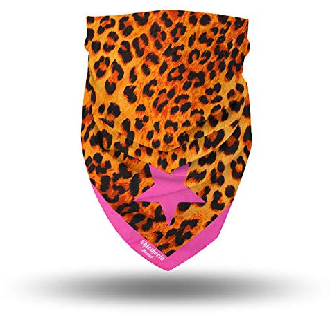 Chiccheria Brand Bandana aus Seide – Leoparden-Muster – 100% Seide | Leopard | Made in Italy | Halstuch | Bekannt aus GQ