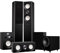 Fluance Reference Surround Sound Home Theater 5.1 Channel Speaker System including 3-Way Floorstanding Towers, Center Channel, Bookshelf Surrounds and DB10 Subwoofer - Black Ash (X851BR)