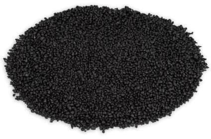 NaDeco Dekogranulat im Beutel, Gewicht ca. 1kg, Körnung 2-3mm, 15 Farben zur Auswahl | Farbsand | Zierkies | Deko-Kies | Quarzsand | Streusand | Farbiger Deko-Sand, Farbe:Schwarz