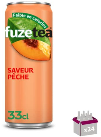 FuzeTea - Thé Glacé Pêche Intense - 24 x 33 cL