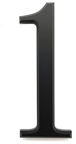 Ywonoby 3D Mailbox Numbers 3 Inch(7.6 cm) Self Adhesive House Numbers Stickers for Door Numbers, Address Numbers, Black(1)