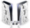 Head Case Designs Offizielle Juventus Football Club Marmor Weiss Kunst Vinyl Frontplatte Haut Gaming Aufkleber Abziehbild kompatibel mit Sony Playstation 5 PS5 Disc Console & DualSense Controller