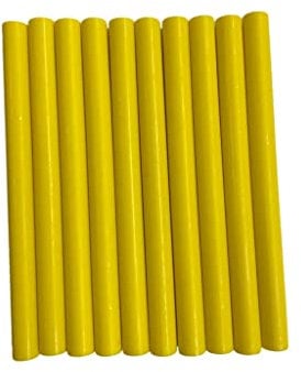 Syntego 10pcs Matte Yellow Glue Gun Sealing Wax Sticks for Wax Seal Stamping