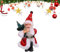 Weihnachtsmann Deko-Figur, 20 cm hoch, Santa Claus Figur, stehende Weihnachtsmann mit Geschenk oder Weihnachtsglocken, Winterdeko Weihnachten Stehende Winter Dekoration Nikolaus Weihnachtsdeko (B)