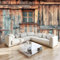 Fototapete Scheunentür Und Fenster Alte Hölzerne Wand 3D Effekt 250 x 175 cm - Fototapete Schlafzimmer Wohnzimmer Moderne Vliestapete XXL Wandtapete 3d Effekt Dekoration - Rustikales Altes Landhaus