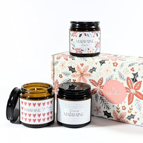 Caja ¿Quieres ser mi madrina? 3 velas perfumadas | Anuncio de Embarazo, Solicitud futura madrina | Madrina Te amo ya - Yo llegue Madrina - Madrina del amor