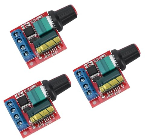 Micro moteur DC 5V-35V 5A, 3 pièces, contrôleur de vitesse avec affichage LED, Module de commutation réglable en vitesse