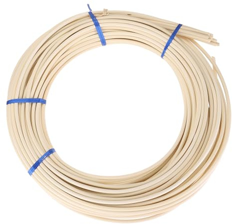 PATIKIL Round Reed Spline 115ft x 0.23 inch Rouleau De Canne Tressée Bois