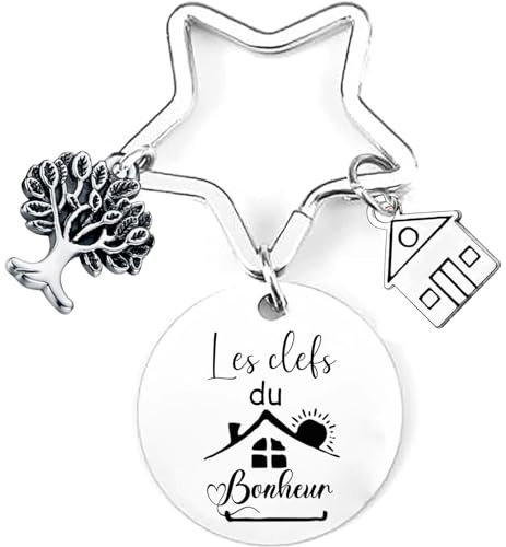 Lumengqi Nouvelle maison Porte-clés Cadeau, Notre première maison 2024, Cadeaux de pendaison de crémaillère, Cadeaux réchauffants pour les couples (4)