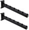 HPGJLEE Gridwall Waterfall Hooks, Display Hooks for Grid Wall Panels, Grid Wall Accessory for Storage Display Clothes in Retail Shop Garage (Black, 2-Packs)