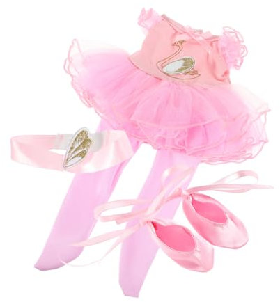ORFOFE Komplettes Ballettkostüm-Set Für Puppen Tutu-Kleid Stirnband Für Babypuppen Plüschtiere