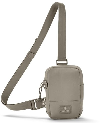 Johnny Urban Brusttasche Herren & Damen Grau - Arthur - Sling Bag mit verstellbarem Gurt für Freizeit, Festival, Urlaub - Umhängetasche mit Platz für Handy, Schlüssel, Geldbörse