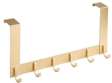 Over Door Hooks,Aluminium Over The Door Hanger Coat Hook for Towel, Clothes, Bag, Robe, Storage Space Saving,Door Coat Hook for 35-45mm Thick Door 20cm