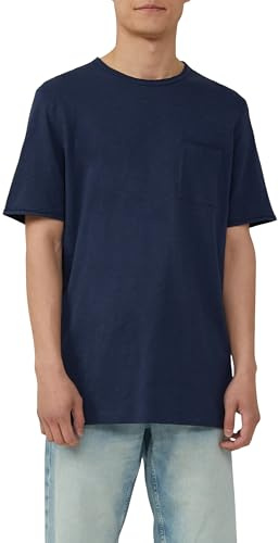 s.Oliver Flammgarn-T-Shirt mit Brusttasche und offenen Kanten