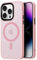 Mixroom - Cover Custodia Bumper Opaco per iPhone 13 Pro Compatibile con MagSafe Accessori Cerchio Magnetico Integrato Retro Semitrasparente Bordo Morbido in TPU Silicone Rosa