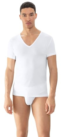 Mey Herren T-Shirt V-Ausschnitt Serie Dry Cotton Breeze | Körpernahe Passform, Kurzarm, Einsätze unter den Achseln, Klimaanlage, Gr. 4-8