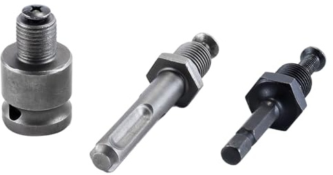 Durlo 3-teiliger 1/2-20UNF-Bohrfutter-Konverteradapter, 1/2-Zoll-Vierkant-Innenadapter für Schlagschrauber/Schraubenschlüssel/Hammer