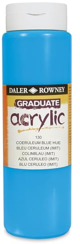 Daler – Rowney Graduate Acrylfarbe Flasche 500 ml – coerulm blau