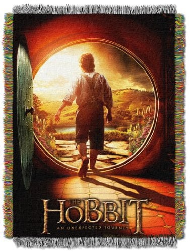 Warner Brothers The Hobbit, First Journey Woven Tapestry Throw Blanket, 48 x 60, Multi Color