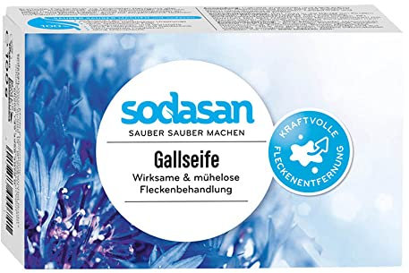 SODASAN 12 x 100 g Gallseife 100, Unparfümiert, Flüssigwaschmittel