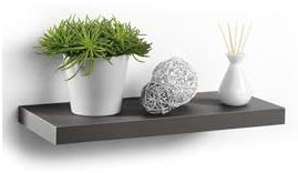 Modul'Home 6RAN791GR Etagère Flottante Panneau/MDF Gris Anthracite 50 x 22,8 x 3,4 cm