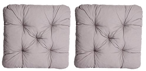 Ambientehome GARDENho.me 2er Set Auflagen für Sessel EVJE Nordisches Design, Sitzkissen