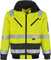 4 in 1 Warnschutz-Pilotenjacke THOSA, Grösse 5XL, abnehmbare Ärmel, herausnehmbares Fell, wasserdicht, gelb
