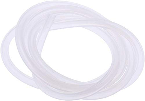 EPRHAY Silicone RC Fuel Line Gasoline Tubing Hose for Gas Nitro Engine Truck Car Model Parts 2.5 Meters Long (White)