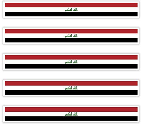 5 x Aufkleber IRAK f. KFZ Auto Motorrad Boot Flagge Fahne