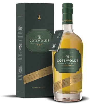 Cotswolds Peated Cask Single Malt Whisky 700 ml 59,3% Vol. Cremiger Torfrauch im Geschmack Noten von Früchten & Tanninen Lang anhaltender & rauchiger Abgang