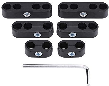 For Spark Plug Separator - Replacement For Ht Lead Separator-Hole Separators,7Mm 8Mm Spark Plug Wire Separators Dividers Looms Replacement For & (Two Colors Optional)(Black)