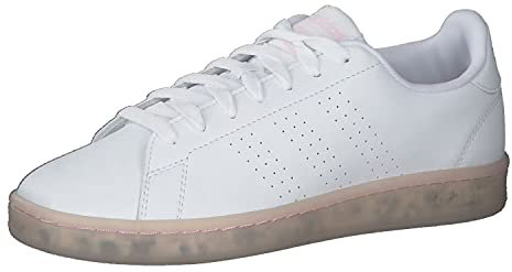 adidas Advantage, Scarpe da Tennis Donna, Bianco Rosa Ftwbla Ftwbla Roscla, 38 2/3 EU