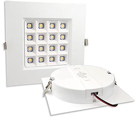 Einbau LED-Panel Prism 25W, UGR19, warmweiß, dimmbar, 3000K, A+, CRI:86, 2870lm