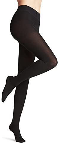 FALKE Family W Ti coton durable unis 1 paire, Collants Femme, Noir Black 3009, 48-50