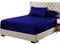 Spannbetttuch aus Viskose aus Bambus, hypoallergen, kühl, atmungsaktiv, seidig weicher Stoff, Spannbettlaken, 100 % Viskose aus Bambus, Queen-Size-Bett, Königsblau