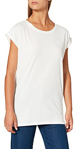 Build Your Brand Damen T-Shirt Ladies Extended Shoulder Tee, lang geschnittenes T-Shirt für Frauen, Baumwolle, Ready for dye, XXL