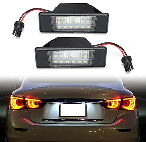 GZYF LED License Plate Light Replacement for Juke 2005-2019, Pathfinder R51 2005-2010, Qashqai 2007-2017, Rogue Sport 2017-2019, Teana 2003-2015, X-Trail 2007-2015